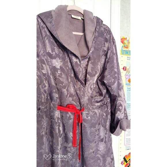 Vintage 80s Victoria's Secret Night Robe M/L Made in Hong Kong - Picture 6 of 11